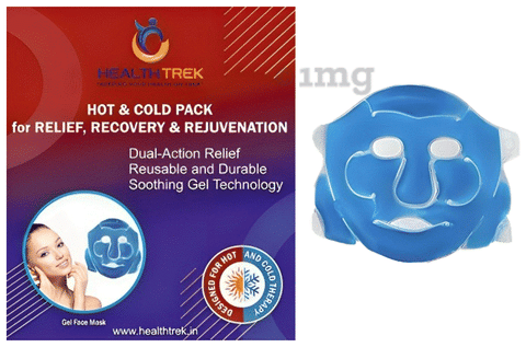 Healthtrek Cooling Gel Face Mask for Puffiness Relaxation Green