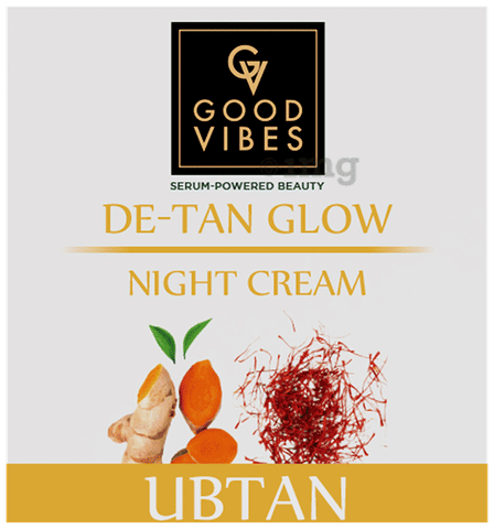 Good Vibes De-Tan Glow Night  Cream Ubtan
