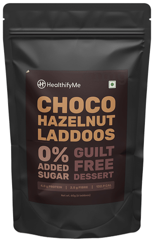 HealthifyMe Choco Hazelnut Laddoos (60g Each)