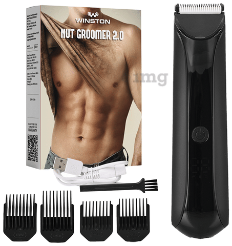 Winston Rechargeable Nut Groomer 2.0 for Men's Body and Ball Trimmer with Charging Doc