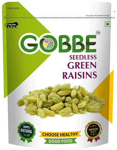 Gobbe Green Raisins (200gm Each)