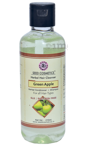 Seed Cosmetics Herbal Hair Cleanser SLS &amp; Paraben Free Green Apple