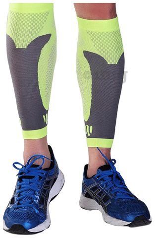 Haxor Silver Age Designer Calf Support Large Green