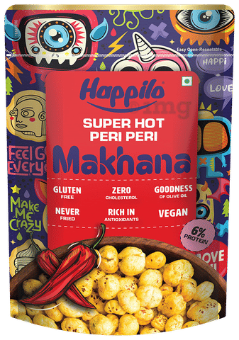Happilo Super Hot Peri Peri Premium Makhana