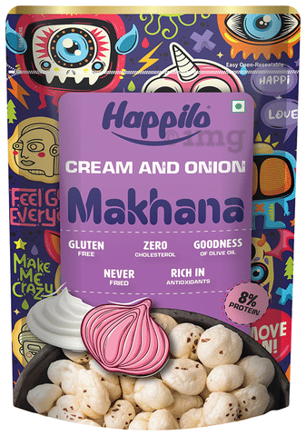 Happilo Cream &amp; Onion Premium Makhana