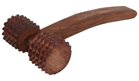 HealthAndYoga Wooden Spike Roller Massager
