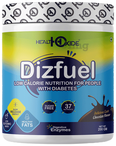 HealthOxide Dizfuel Powder for Diabetes Chocolate Sugar Free