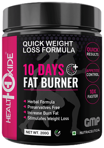 HealthOxide 10 Days Fat Burner Powder for Weight Loss