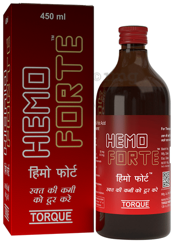 Hemoforte Iron &amp; Folic Acid Syrup For Blood Enhancement Syrup