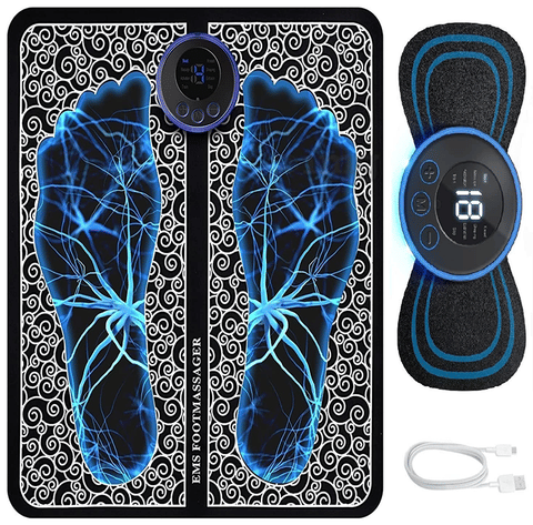 Agarwals Combo Pack of EMS Electric Foot Mat Massager &amp; Electric Mini Butterfly Massager