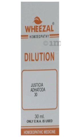 Wheezal Justicia Adhatoda Dilution 30