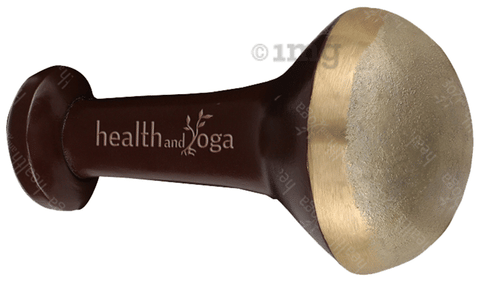 HealthAndYoga FootEase Bronze Kansa Vatki with Wooden Handle
