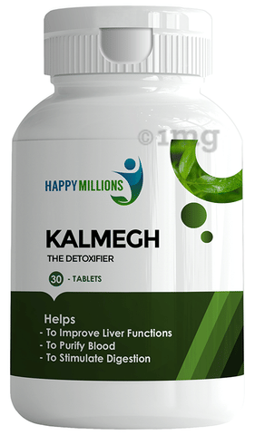 Happy Millions Kalmegh Tablet | Improve Liver Functioning &amp; Purify Blood (30 Each)