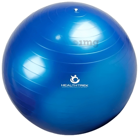 Healthtrek Anti Burst Gym/Yoga/Exercise/Swiss Ball 75cm Blue