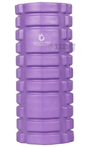 Healthtrek Yoga Foam Roller for Trigger Points (33 CM) Purple