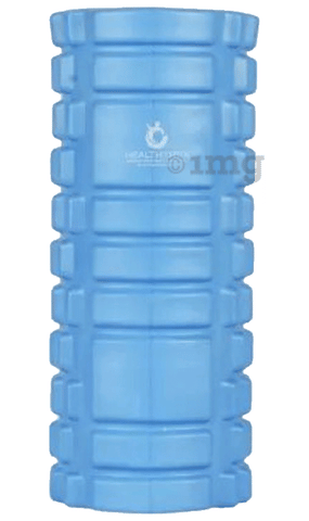 Healthtrek Yoga Foam Roller for Trigger Points (33 CM) Blue