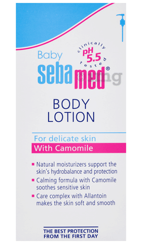 Sebamed Baby Body Lotion with Chamomile for Delicate Skin