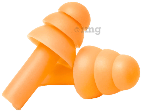 Healthcave Silicone Ear Plugs for Travel and Noise cancelation (1pair)