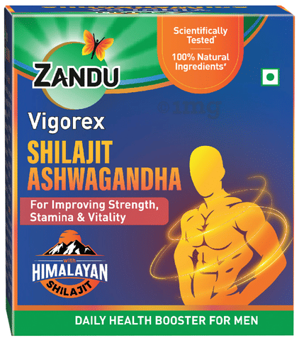 Zandu Vigorex Shilajit Ashwagandha Capsule
