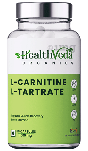 Health Veda Organics L- Carnitine L-Tartrate Capsule