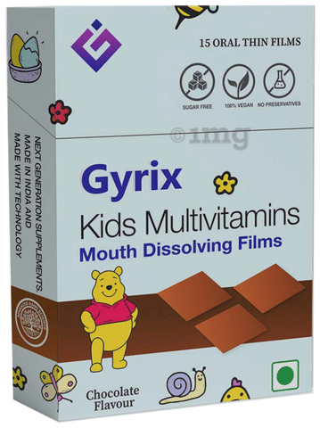 Gyrix Kids Multivitamin Oral Thin Film Chocolate