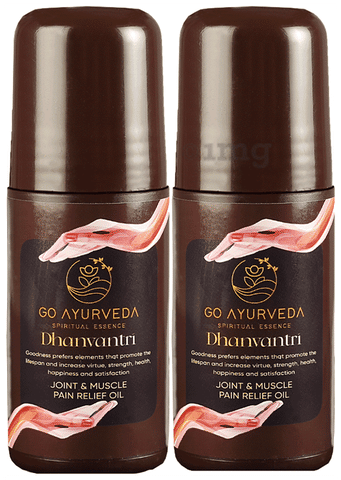 Go Ayurveda Dhanvantri Joint &amp; Muscle Pain Relief Oil (50ml Each)