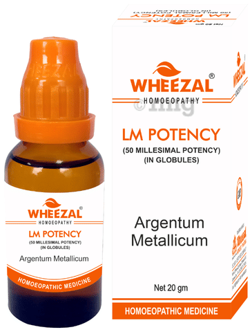 Wheezal Globules Argentum Metallicum  0/16 LM