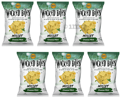 Grami Superfoods Wicked Bites Packet (30gm Each) Cheesy Mint