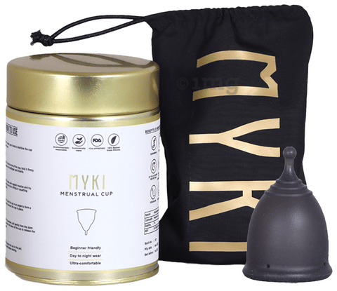 MYKI Silicon Menstrual Cup Black Small