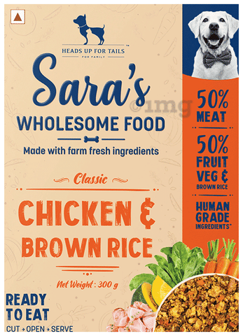 Heads Up For Tails Sara's Wholesome Food Classic Chicken and Brown Rice