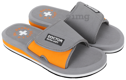 Doctor Extra Soft D51 Care Orthopaedic and Diabetic Adjustable Strape Super Comfort for Men Grey 8