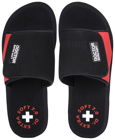 Doctor Extra Soft D51 Care Orthopaedic and Diabetic Adjustable Strape Super Comfort for Men Black 8