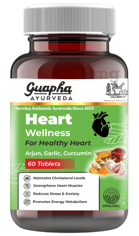 Guapha Ayurveda Heart Wellness for Healthy Heart Tablet