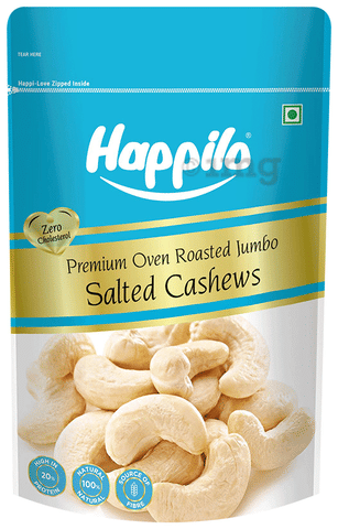 Happilo Freshly Oven Roasted &amp; Salted Premium Cashew Nuts (200gm Each)