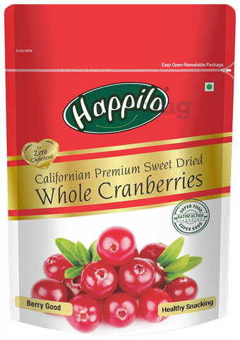 Happilo Happilo Premium Californian Whole Cranberries Dried &amp; Sweet (200gm Each)