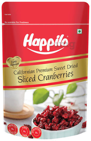 Happilo Premium Californian Sliced Cranberries Dried &amp; Sweet