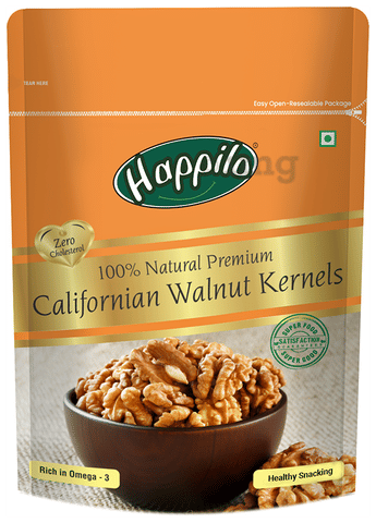 Happilo 100% Natural Californian Walnut Kernels (200gm Each)