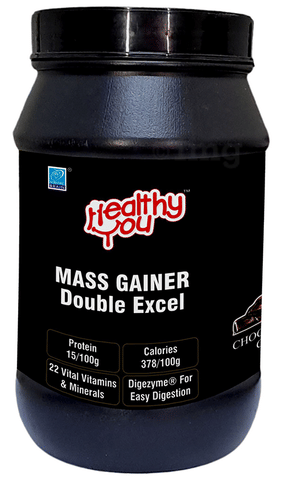 Healthy You Mass Gainer Double Excel Powder Chocolate Caramel