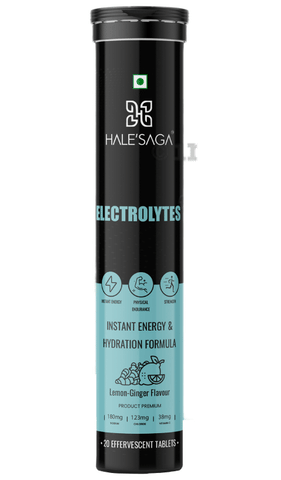 Halesaga Electrolytes Effervescent Tablet Lemon Ginger