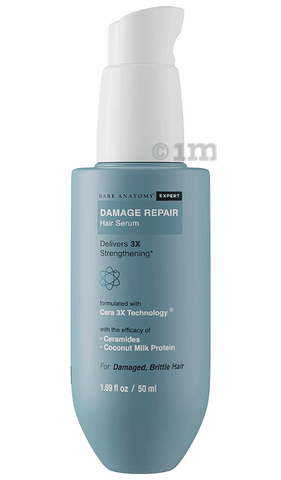 Bare Anatomy Damage Repair Ultra Smoothing Hair Serum For Dry &amp; Frizzy Hair | Niacinamide Serum for Smooth Hair Serum