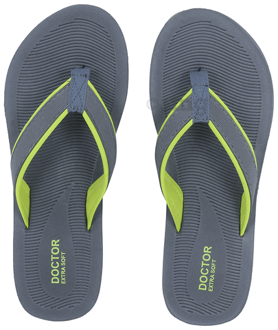 Doctor Extra Soft D 4 Women's Slippers with Bounce Back Technology Orthopaedic and Diabetic MCR Anti-skid Cushion Comfort Grey 7