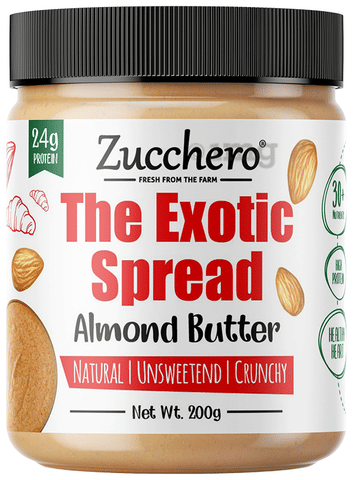Zucchero The Exotic spread Almond Butter Natural Unsweetened Crunchy