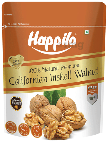 Happilo 100% Natural Premium Californian Inshell Walnut Gluten Free