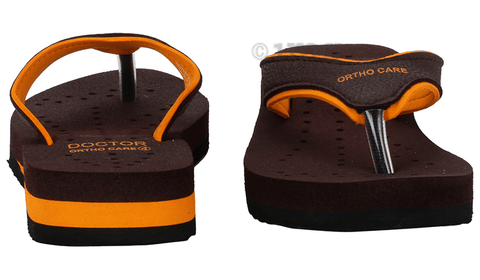 Doctor Extra Soft Ortho Care Orthopaedic Diabetic Pregnancy Comfort Flat Flipflops Slippers For Women Orange 8