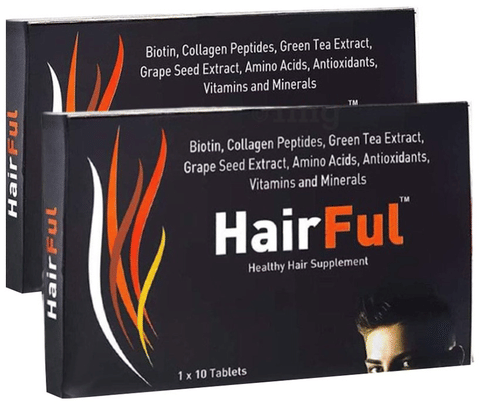 HairFul Tablet for Women &amp; Men Hair Care (10 Each)