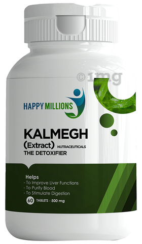 Happy Millions Kalmegh The Body Detoxifier 500mg Tablet