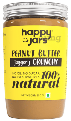Happy Jars Peanut Butter Jaggery Crunchy