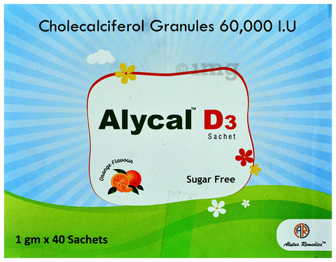 Alycal D3 Sachet (1gm Each) Sachet Orange Sugar Free