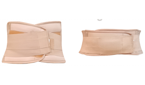 Guntina 2 in 1 Abdominal Support Waist &amp; Belly Belt Large Beige