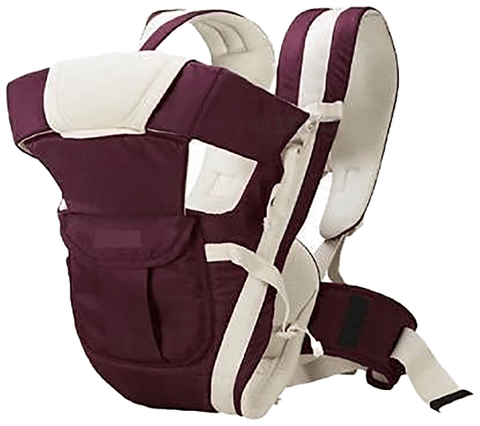 Guntina 4 in 1 Adjustable Baby Carrier Cum Kangaroo Bag Purple